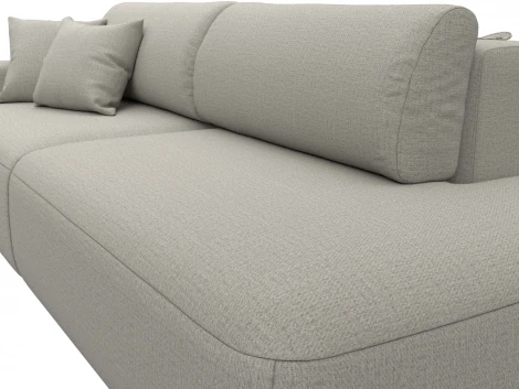 Диван прямой Лига-036 НПБ Модерн подлокотник слева Лига Диванов (Рогожка) арт.124761L