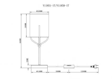 Настольная лампа Moderli Inari V11858-1T