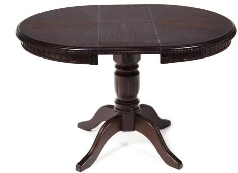 Стол STEFANO круглый бук, мдф, D90+30x77см, Tobacco Tetchair 14119