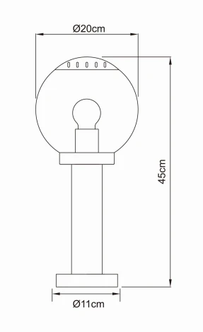 Наземный фонарь Globo Bowle II 3181