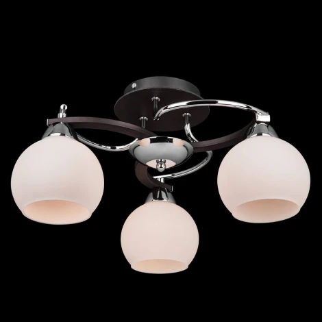 Потолочная люстра Eurosvet 9654 9654/3 хром/венге (220V, шарики)