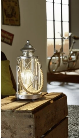 Настольная лампа с выключателем в виде керосиновой лампы Eglo Bradford 49284