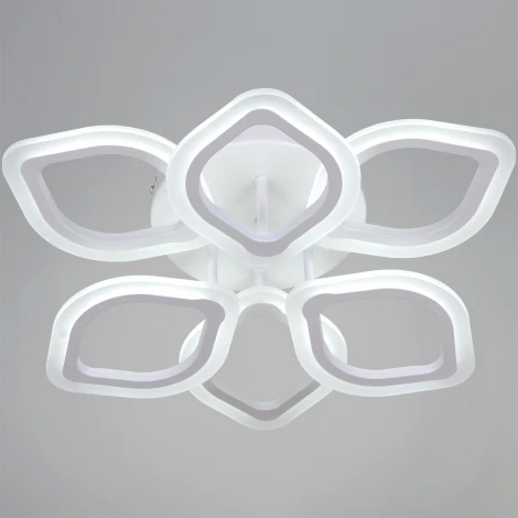 Потолочная люстра светодиодная на штанге с пультом Reluce 10320-0.3-3+3S WH