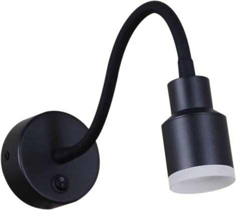 Настенный светильник с выключателем светодиодный для чтения Reluce 86202-9.2-001MN LED5W BK (220V)