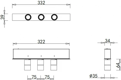 Трековый светильник для магнитного шинопровода 12W 24V Donolux Petit DL18788/03M White (LED, круглые)