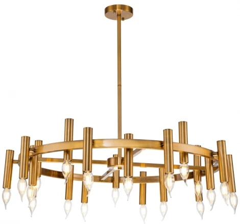 Потолочная люстра большая на штанге Leonardo 2156/05/20P Stilfort (220V, свеча)