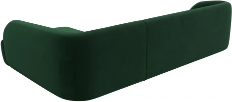 Диван угловой Лига-041 правый угол (Зеленый/Велюр) Лига Диванов арт.122188