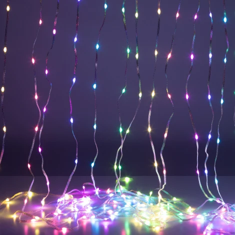 Гирлянда светодиодная умная Занавес RGB 2x2 м управление смартфоном ЭРА ERASG -02