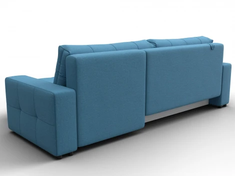 Диван угловой Лига-122 угол универсальный (ДСП,Брус,Рогожка/Голубой) Лига Диванов 137600