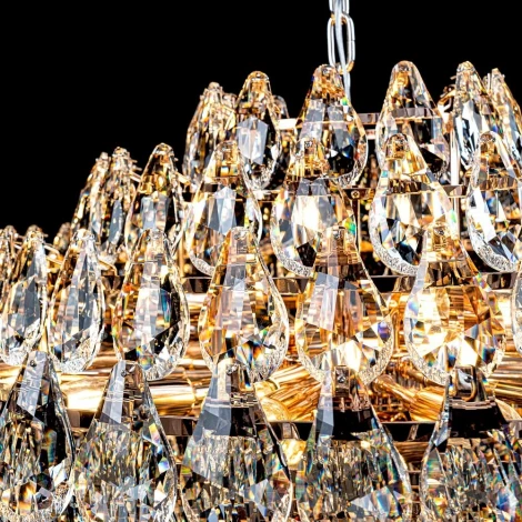 Подвесная люстра хрустальная Modelux MODELUX ML.8861.24P GD