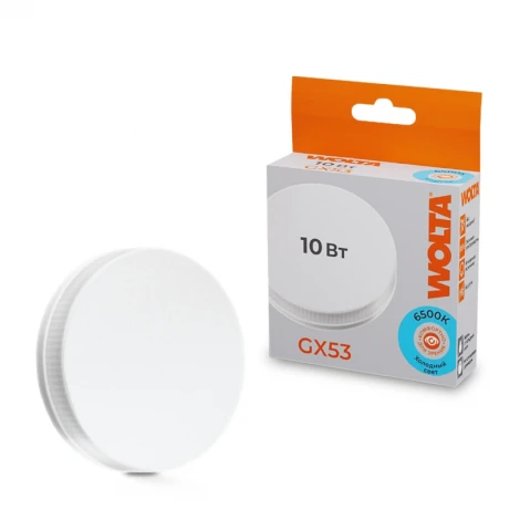 Светодиодная лампа 10Вт 6500K GX53 Wolta 25W75R10GX53