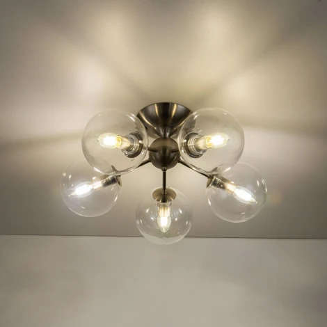 Потолочная люстра Citilux Томми CL102151 (220V, шарики, молекулы)