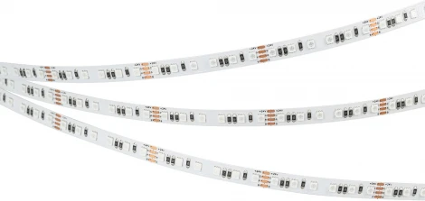 Светодиодная лента RT-A120-8mm 24V RGB (12 W/m, IP20, 2835, 5m) (Arlight, 5 лет) 042905