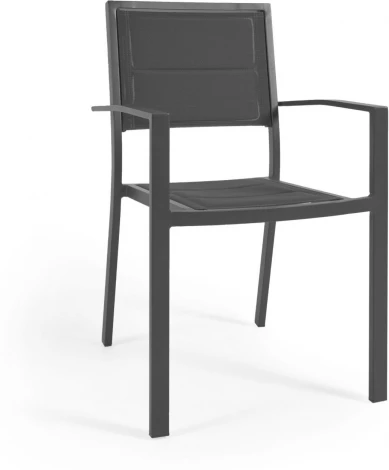 Sirley Садовый стул из алюминия и черного текстиля La Forma (ex Julia Grup) арт.117355