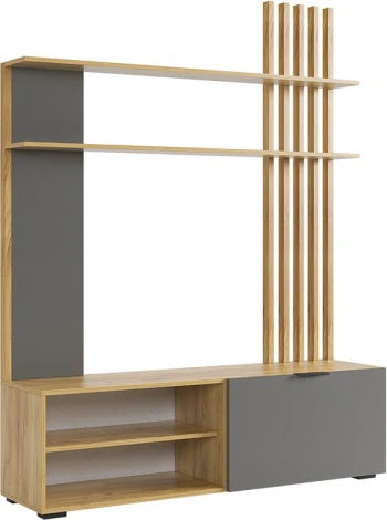 Бери Гостиная (Стенка), цвет дуб крафт золотой/графит Mebelson (арт.GNS-01.2564)