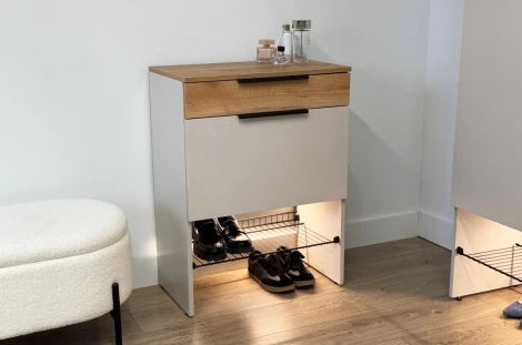 Обувница Баско Mebelson (ЛДСП/Дуб золотой) арт.173780,3369