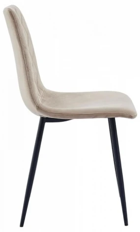 Стул Serenity Whirl Hesby (Металл/Велюр, Бежевый) арт.HSBI_DC102_beige