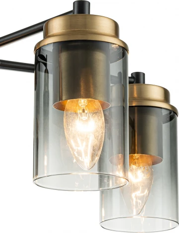 Потолочная люстра на штанге Escada Dinasty 2118/5P E14*40W Black/Brass (220V)