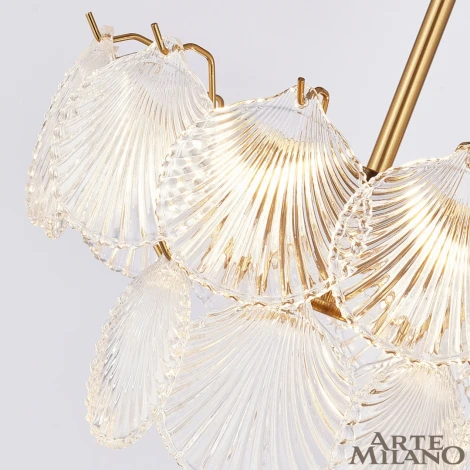 Потолочная люстра на штанге Arte Milano Rim 312008/D400 BS (220V, ракушка)