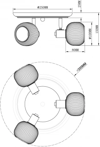 Спот Moderli Katrin V3032-3C
