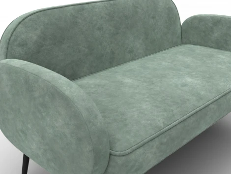 Диван прямой Лига-086 (Фанера/Металл/Велюр/Зеленый) Лига Диванов 131096