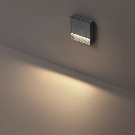 Светильник накладной сенсорный для лестниц Novotech Vespera 359710 серый IP20  LED 0.4W 3000К 1000mAh Li-ion, 5V