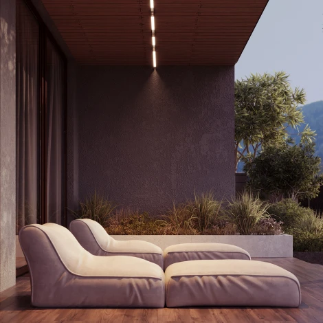 Уличный трековый светильник 10W 48V Maytoni Points O-TR01-2-S-10WB3K (LED, IP65)