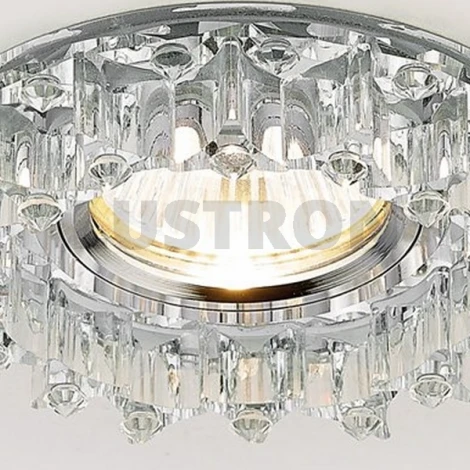 Встраиваемый точечный светильник Ambrella Хрусталь Зеркальный K370 CH