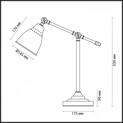 Интерьерная настольная лампа Odeon Light Cruz 3373/1T