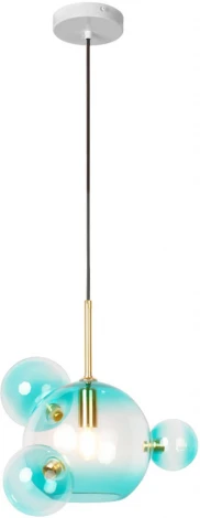 Подвесной светильник Loft It Bolle 2027-P4 Blue mini (220V, на проводе, шар, молекулы)