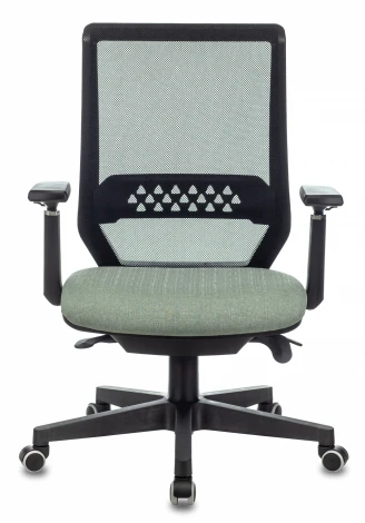 Кресло руководителя Бюрократ EXPERT черный TW-01 сиденье зеленый 38-407 сетка/ткань с подголов. крестовина пластик