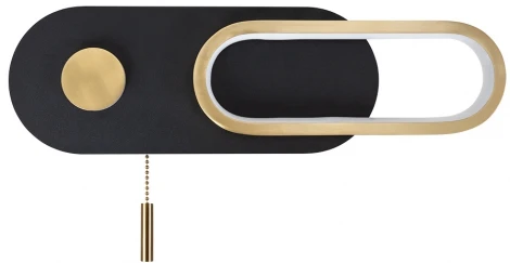 Настенный светильник Lucas A2602AP-10BK Arte Lamp (LED, 220V, выключатель)