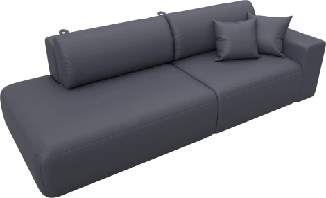 Диван прямой Лига-036 НПБ Модерн подлокотник справа Лига Диванов (Экокожа) арт.127713