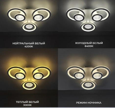 Потолочная люстра Seven Fires Leida SF7096/3C-WT