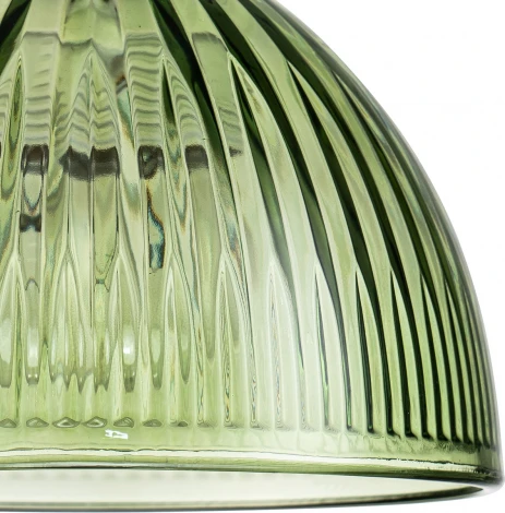 Подвесной светильник Escada Okto 10185/1S 1x60Вт E27, металл/стекло, черный/зеленый (220V, на проводе, круглые)