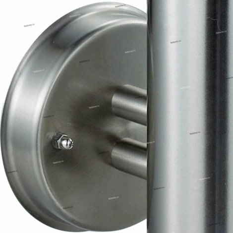 Бра уличное Horoz Defne, 1 плафон, никель с белым