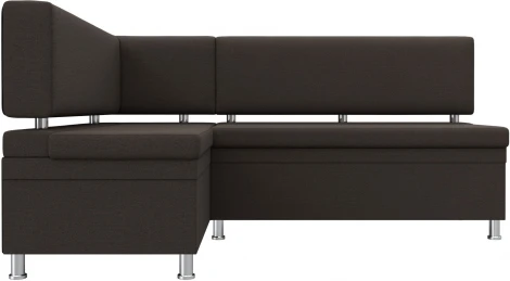 Диван кухонный угловой Стайл левый угол (Коричневый/Рогожка) Лига Диванов арт.122525L