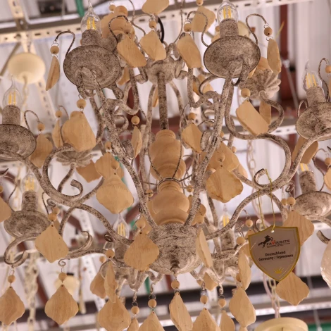 Подвесная люстра Favourite Albero 1763-5P (220V, подвески, на цепи, подсвечник, свеча)