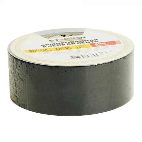 Армированная клейкая лента 0,17 x 48 мм длина 40 м (черный) Stekker 50082