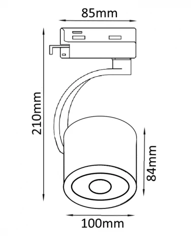 Трековый светильник Crystal Lux CLT 0.31 004 WH