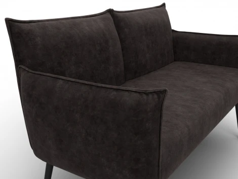 Диван прямой Лига-083 (Фанера/Металл/Велюр/Коричневый) Лига Диванов 131079