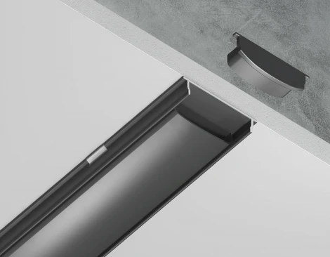 Алюминиевый профиль накладной гибкий для светодиодной ленты до 15мм Ambrella Illumination GP1600BK/BK