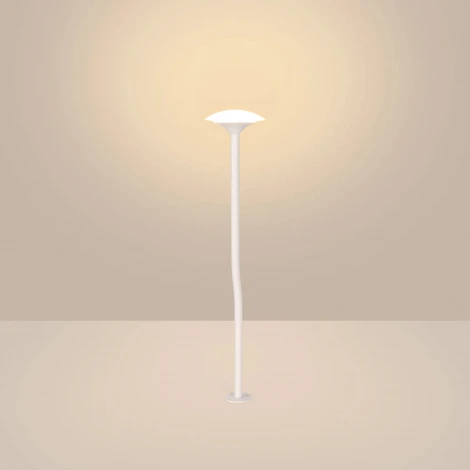 Грунтовой светильник светодиодный KT-MUCENA-BOLL-B-H540-4W Warm3000 (WH, 100 deg, 24V) (Arlight, IP65 Металл) 056054