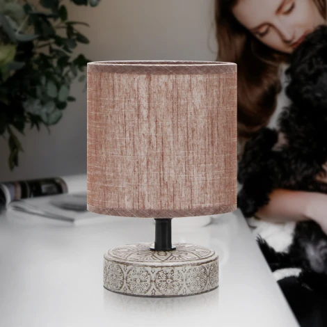 Настольная лампа Rivoli Eleanor 7070-502 (220V, выключатель, круглые)