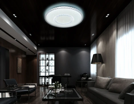 Потолочный светильник круглый Ambrella Orbital FF98 (регулировка яркости, LED, 220V, пульт управления, круглые)