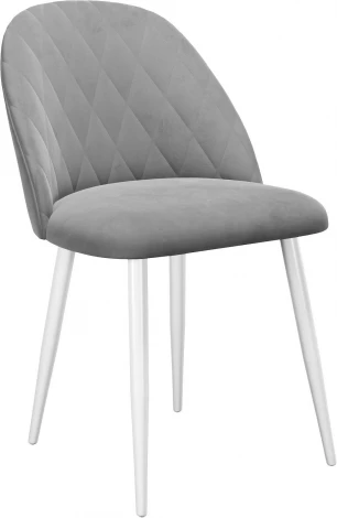 Стул DikLine 302 B22 GREY ,ножки белые