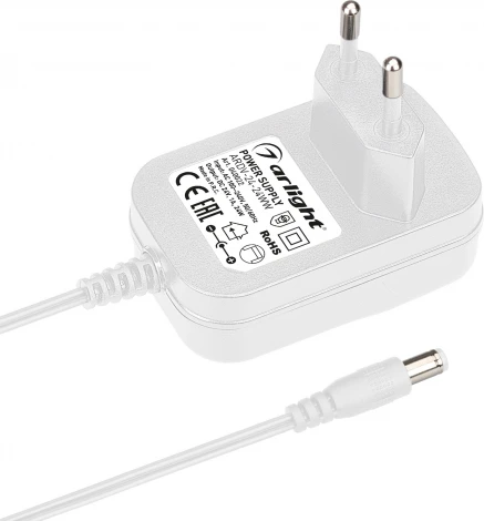 Блок питания ARDV-24-24WW (24V, 1A, 24W) (Arlight, Адаптер, 3 года) 040022