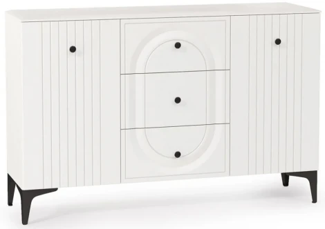 Комод Mobi Вестра 13.309 белый pe шагрень / белая шагрень 457175