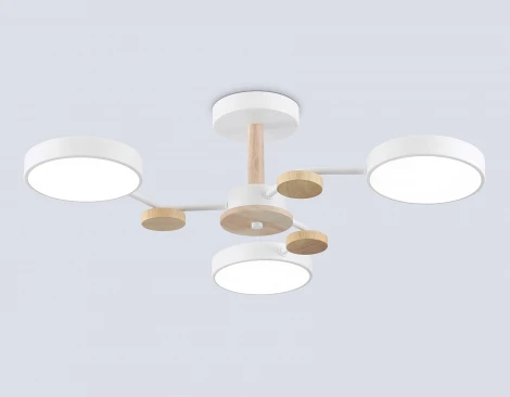 Потолочная люстра светодиодная на штанге с регулировкой цветовой температуры Ambrella COMFORT FL4855 (220V)