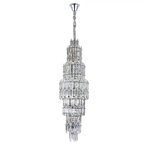 Подвесная люстра каскадная Divinare Rosie 3511/02 LM-36 (220V, хрусталь, на цепи)